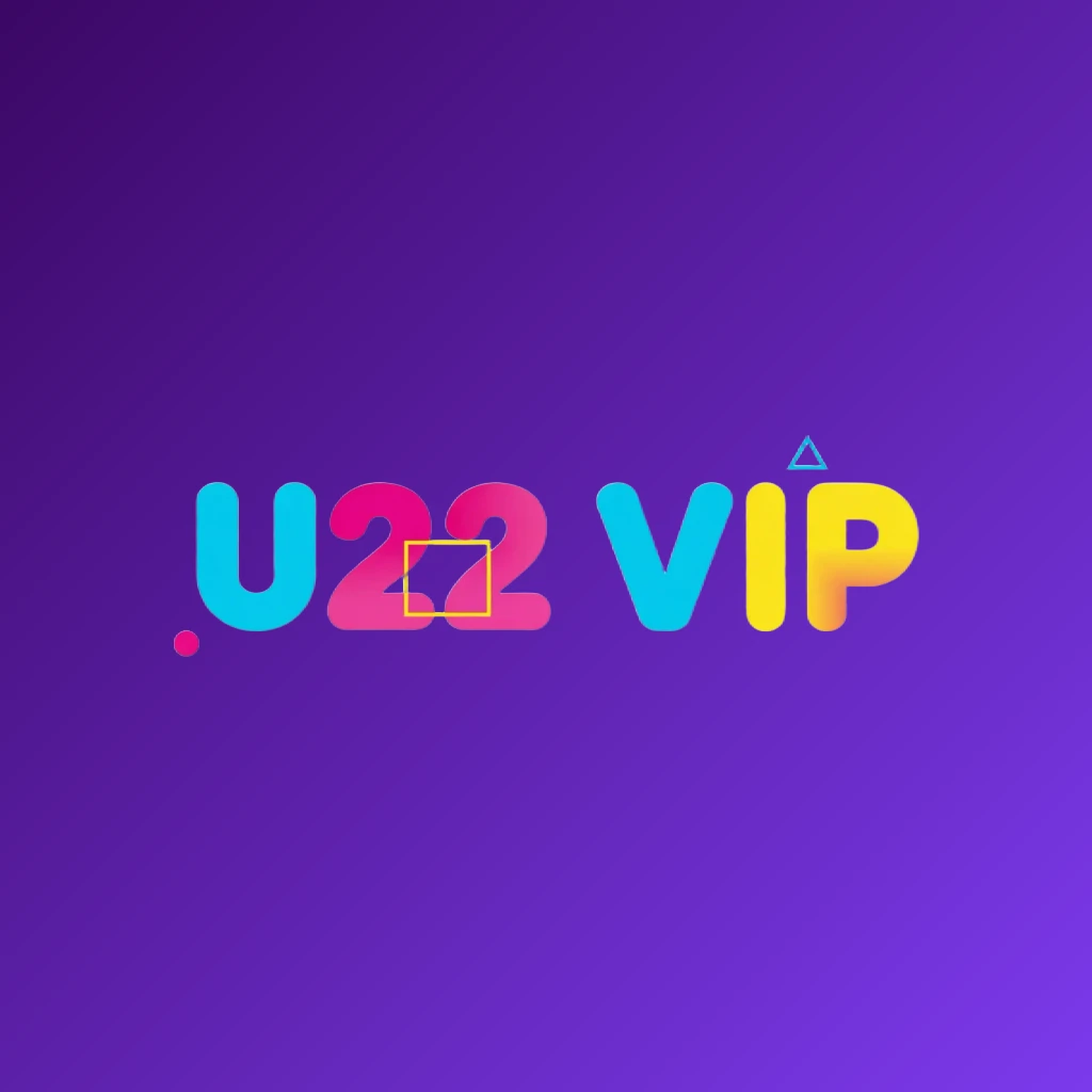Modern entertainment logo for U22 VlP featuring bold rounded font in vibrant cyan, magenta, and yellow colors with playful geometric accents on a transparent background Modern entertainment logo for U22 VlP featuring bold rounded font in vibrant cyan, magenta, and yellow colors with playful geometric accents on a transparent background